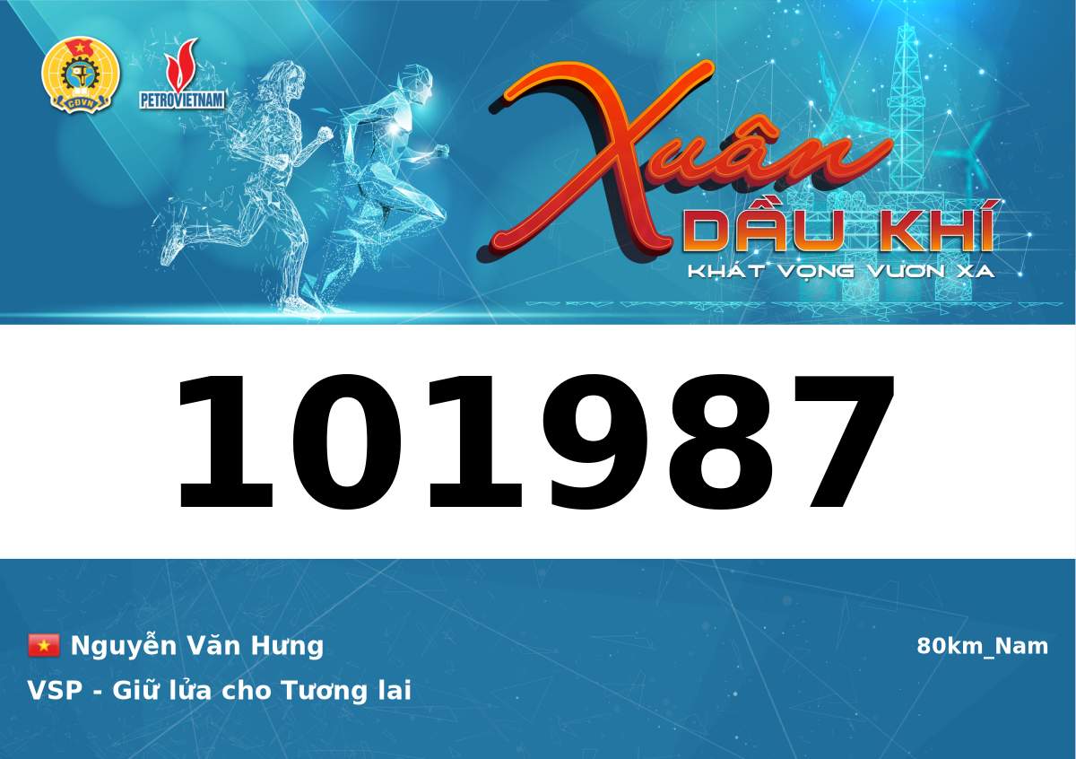 GIẢI CHẠY BỘ ONLINE XUÂN DẦU KHÍ NĂM 2024